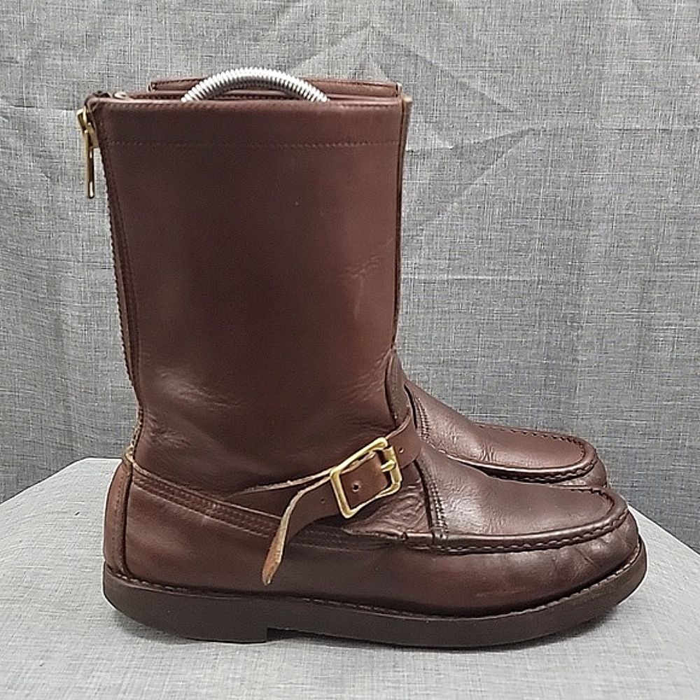 Vintage W.C. Russell Moccasin Co Zephyr Boots Men's 8.5C Brown Leather Hunting